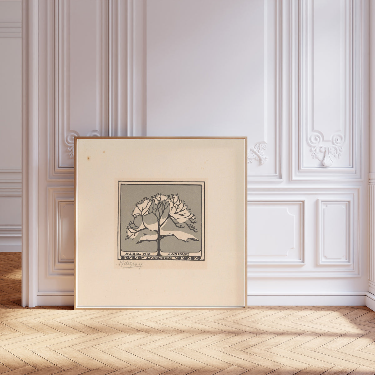 Julie de Graag — January | Woodcut Print
