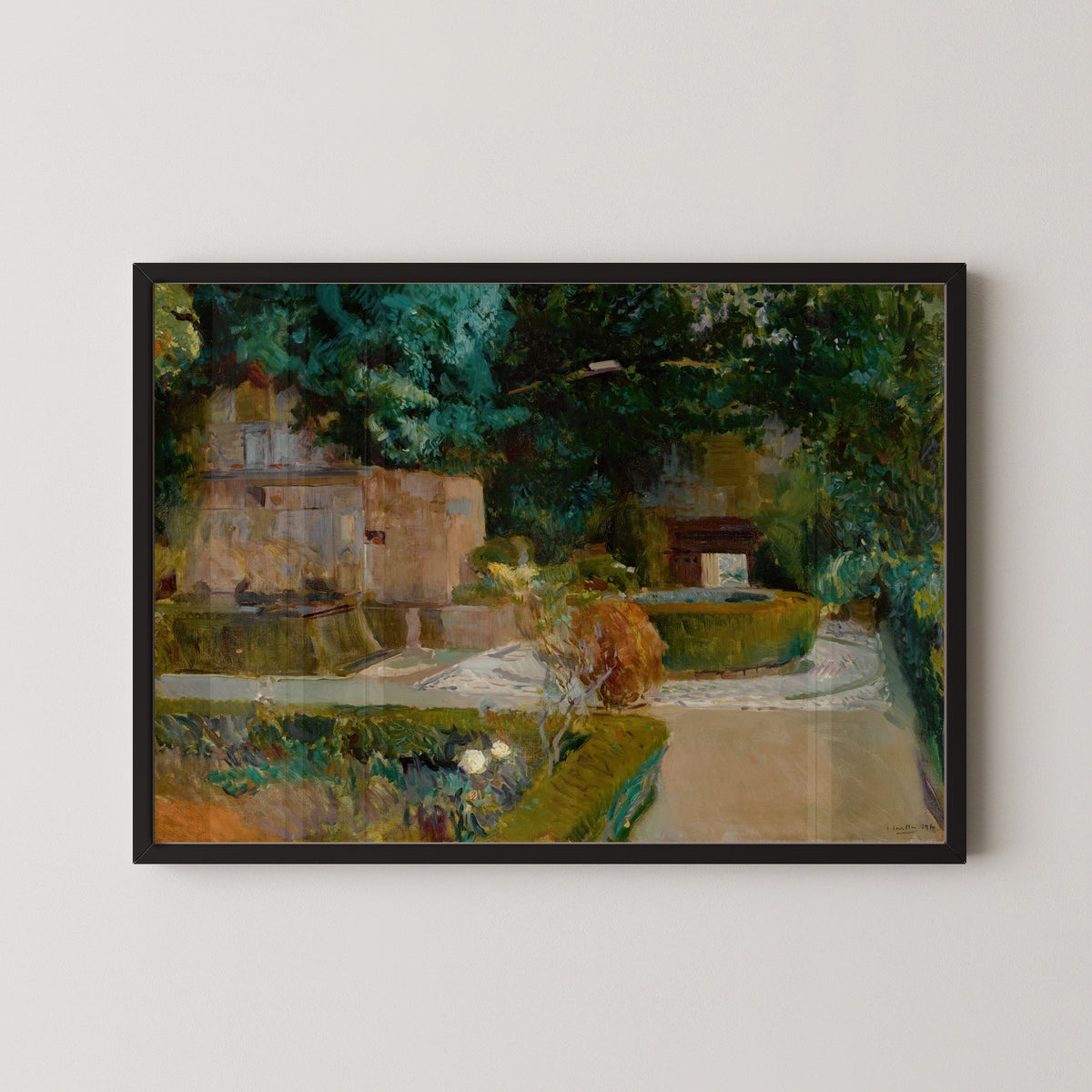 Joaquín Sorolla — Garden of the Adarves, Alhambra, Granada | Fine Art Print