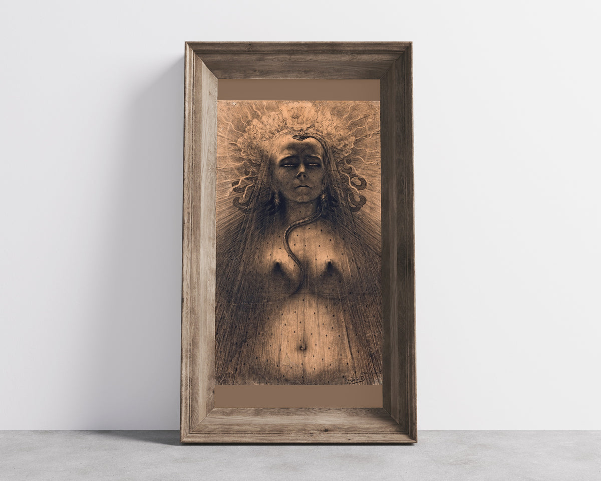 Jean Delville — The Idol of Perversity | Symbolist Art Print