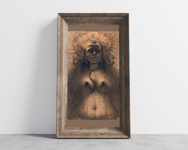 Jean Delville — The Idol of Perversity | Symbolist Art Print