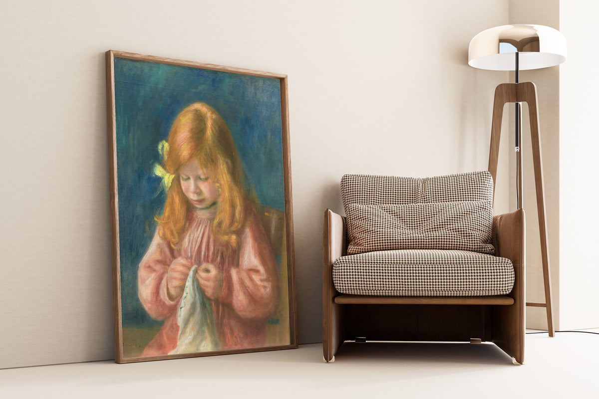Pierre-Auguste Renoir — Jean Renoir Sewing | Fine Art Print