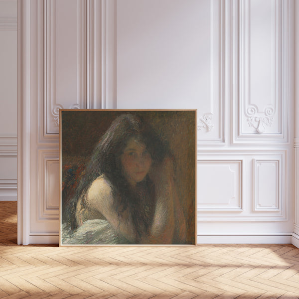 Henri Martin — Jeune femme se coiffant | Pointillist Portrait Print
