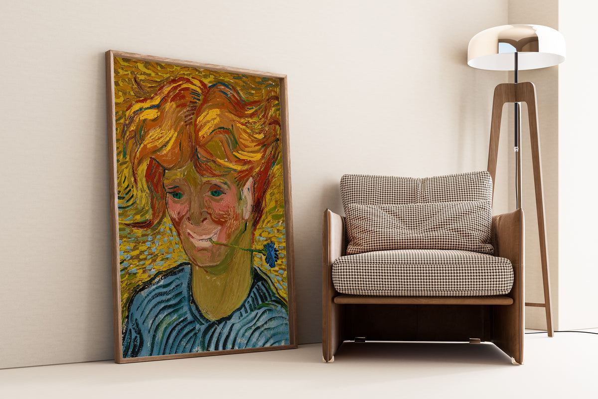 Vincent van Gogh — Young Man with Cornflower | Fine Art Print