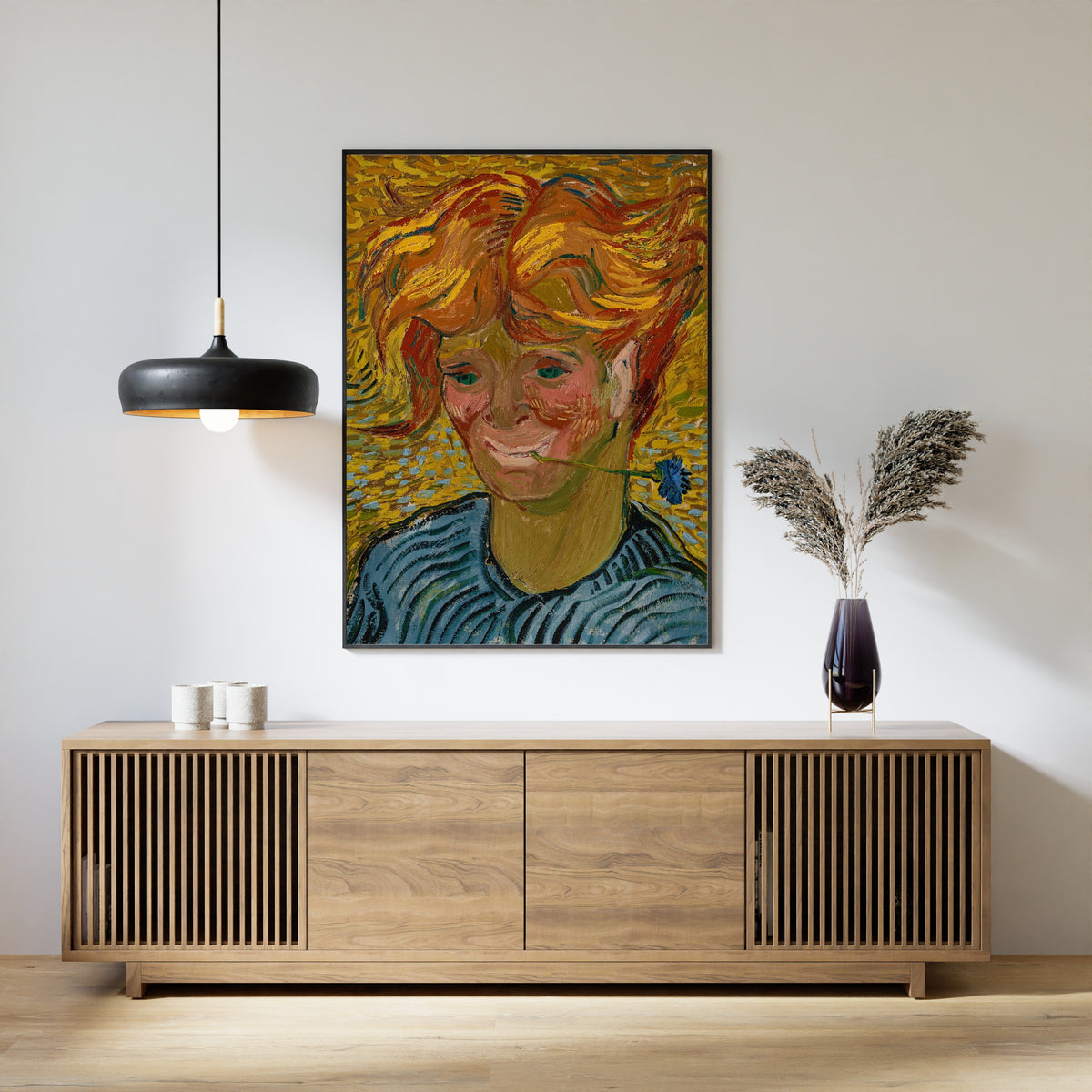 Vincent van Gogh — Young Man with Cornflower | Fine Art Print