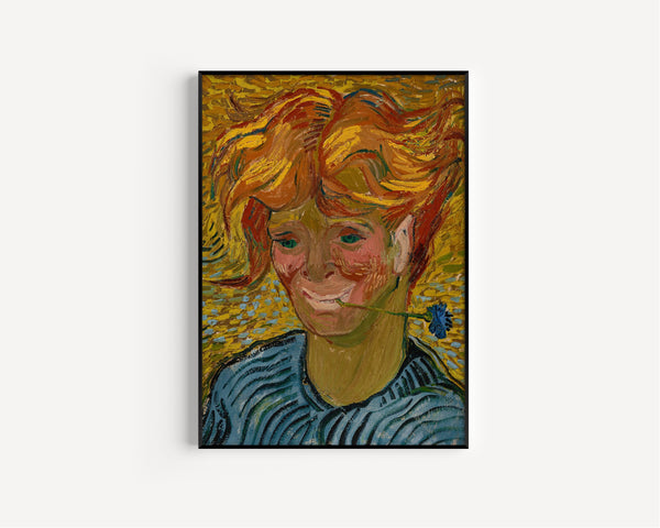 Vincent van Gogh — Young Man with Cornflower | Fine Art Print