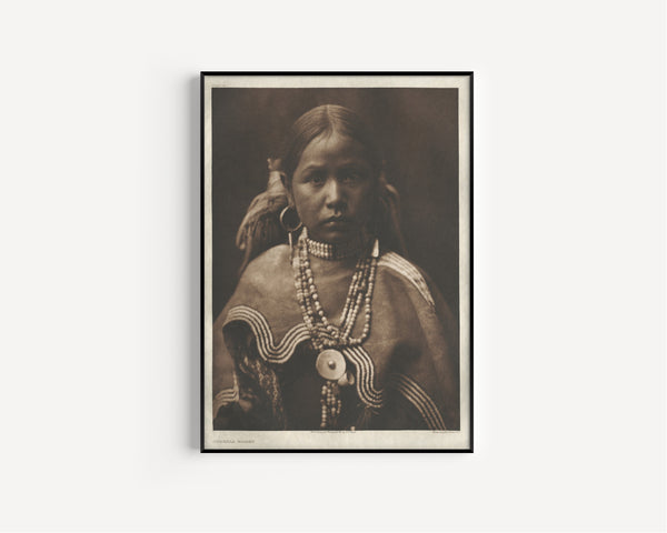 Edward S. Curtis — Jicarilla Maiden | Vintage Photograph Print