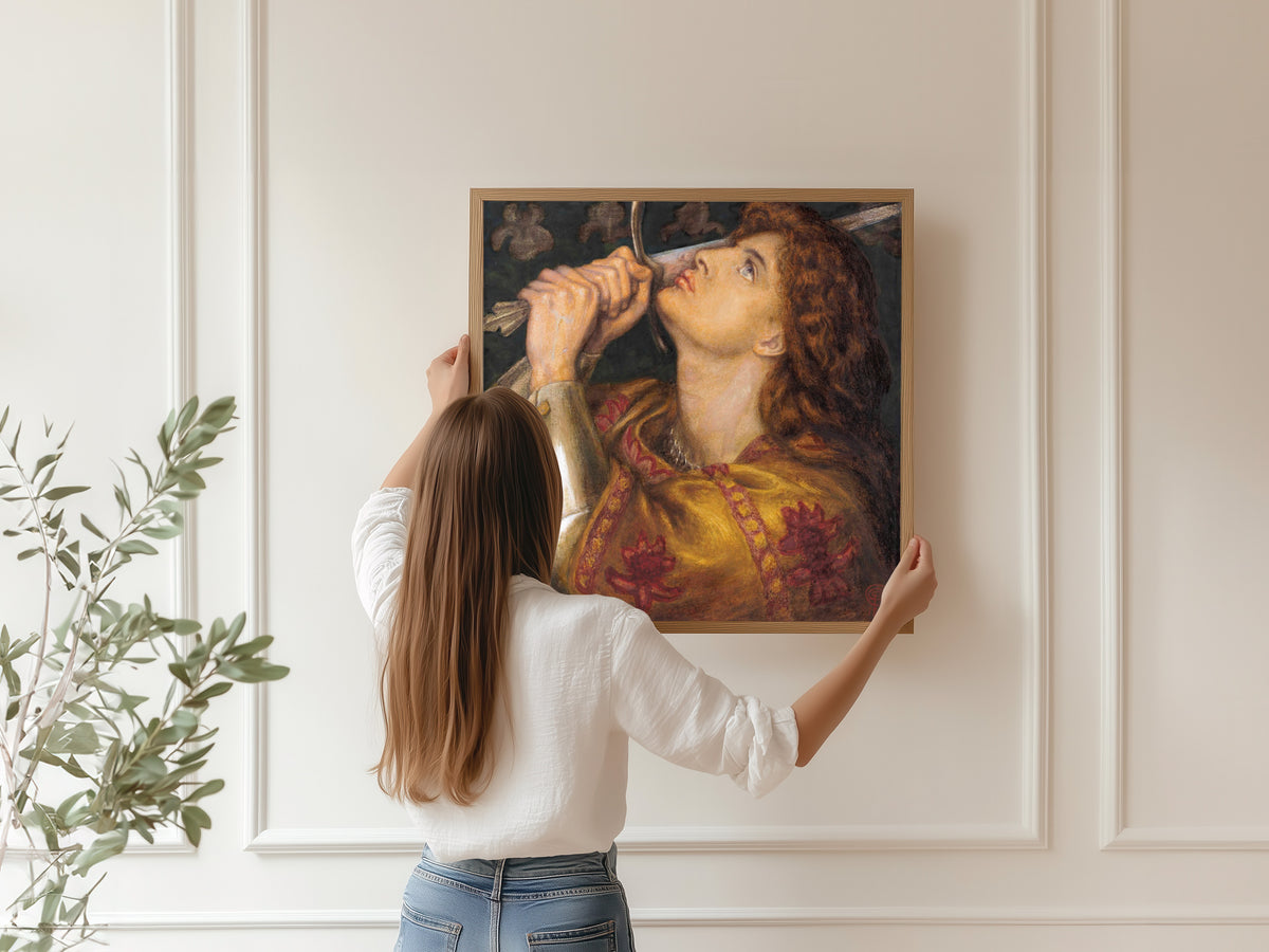 Dante Gabriel Rossetti — Joan of Arc | Pre-Raphaelite Art Print