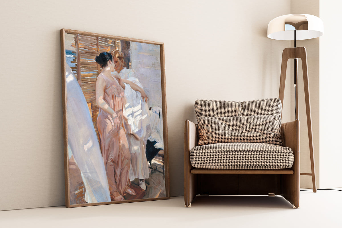 Joaquín Sorolla — The Pink Robe (After the Bath) | Fine Art Print