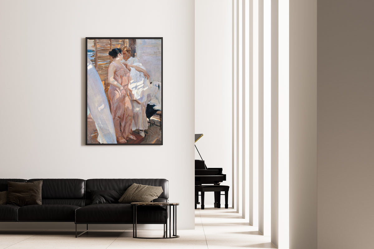 Joaquín Sorolla — The Pink Robe (After the Bath) | Fine Art Print