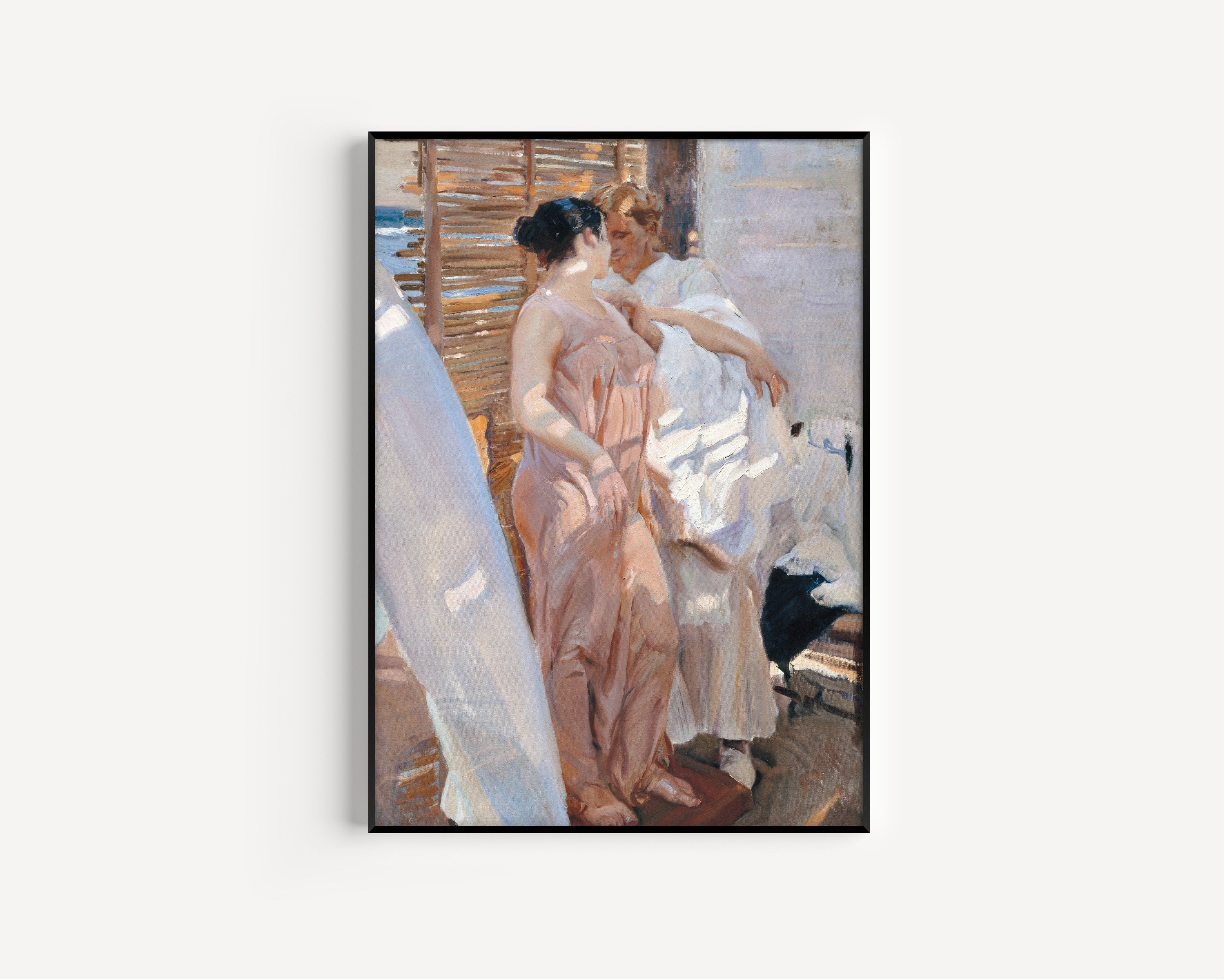 Joaquín Sorolla — The Pink Robe (After the Bath) | Fine Art Print