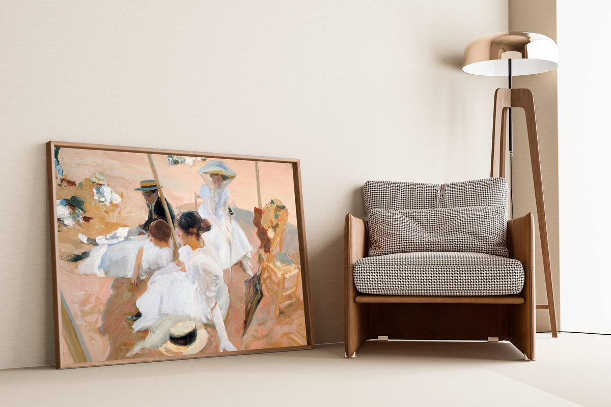 Joaquín Sorolla — Under the Awning, Zarauz | Fine Art Print