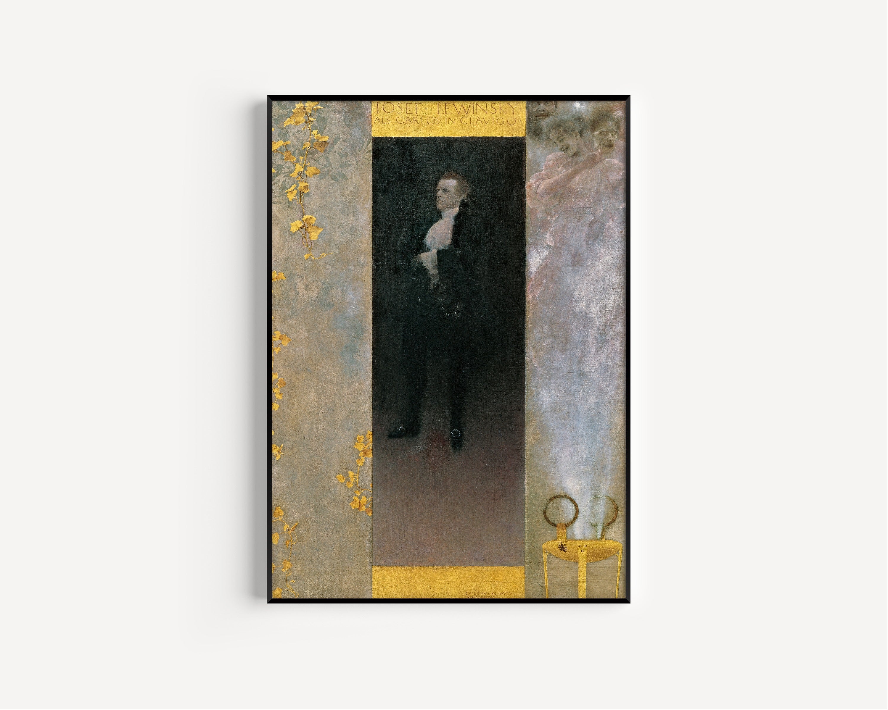 Gustav Klimt — Josef Lewinsky as Carlos in Clavigo | Fine Art Print