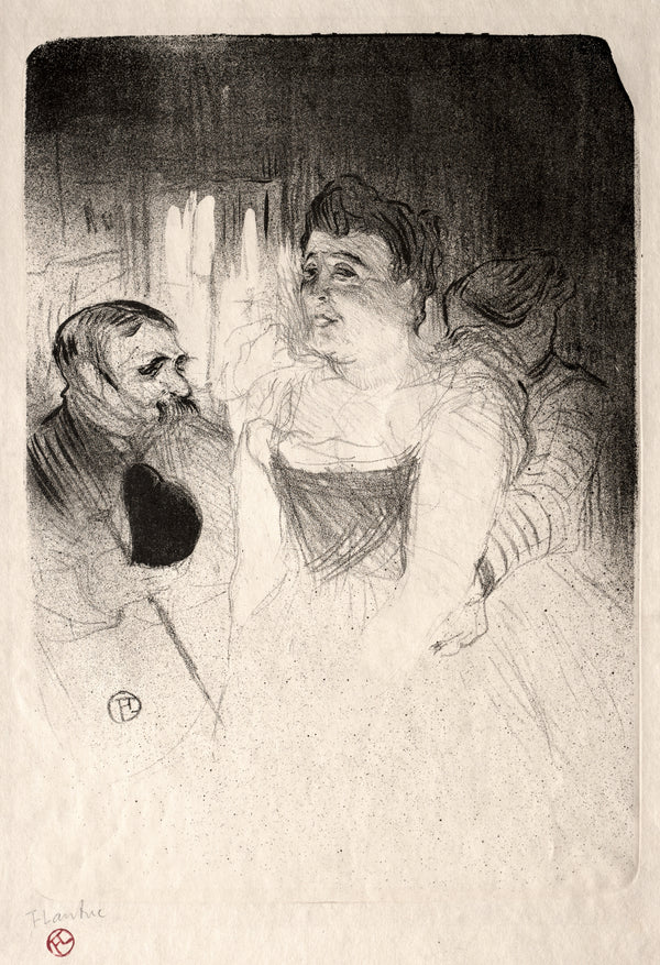 Henri de Toulouse-Lautrec — Judic in the Loge | Lithograph Print