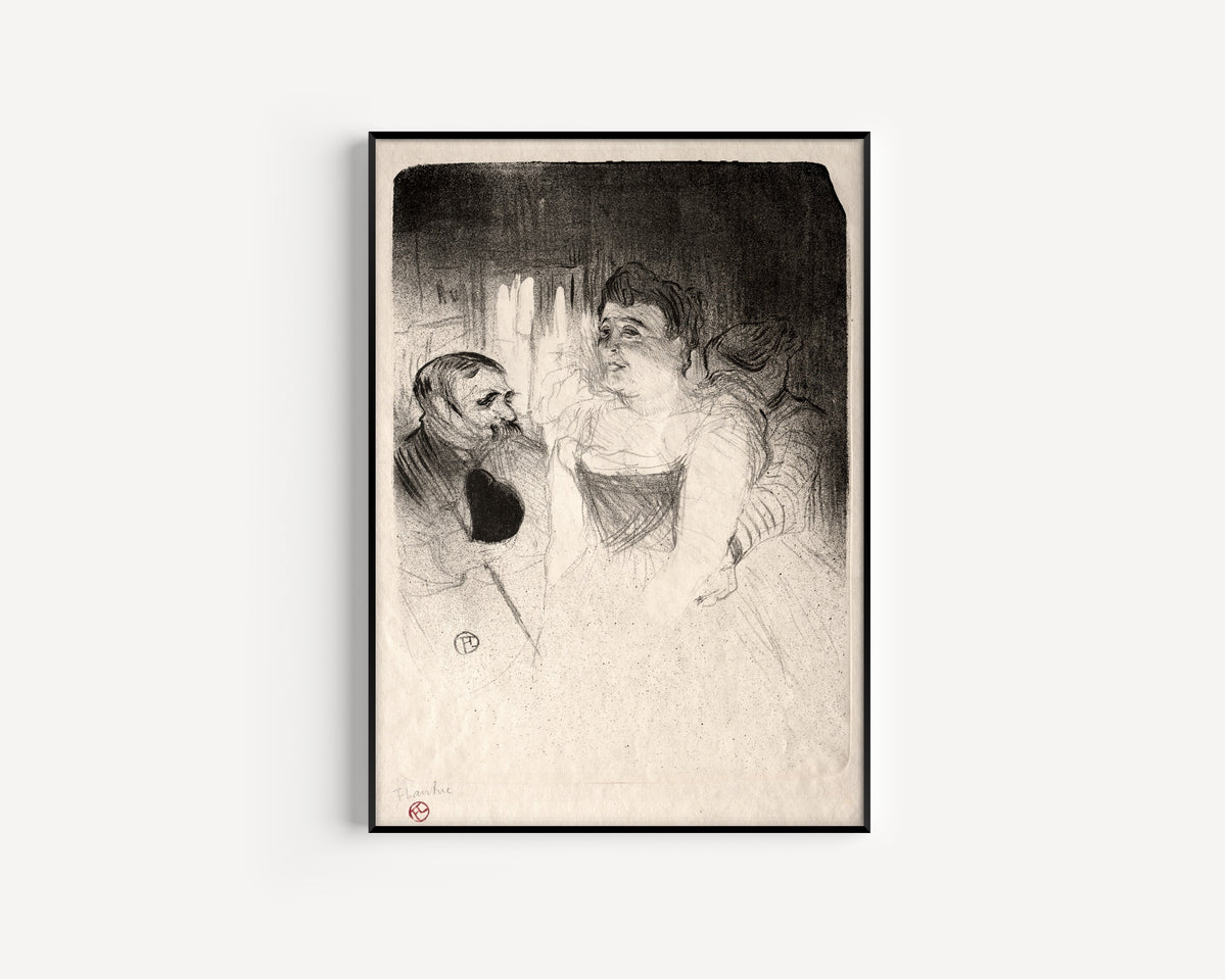 Henri de Toulouse-Lautrec — Judic in the Loge | Lithograph Print
