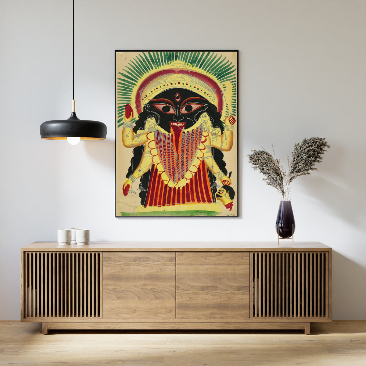 Kalighat painter — Kali | Kalighat Painting Print