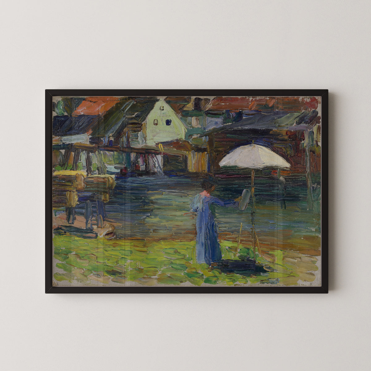 Wassily Kandinsky — Kallmuenz - Gabriele Muenter Painting I | Expressionist Fine Art Print