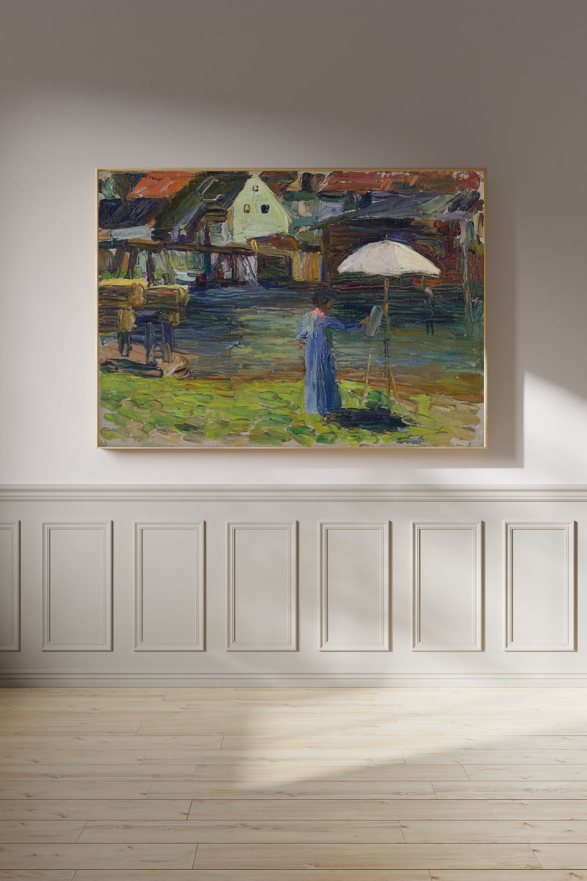 Wassily Kandinsky — Kallmuenz - Gabriele Muenter Painting I | Expressionist Fine Art Print