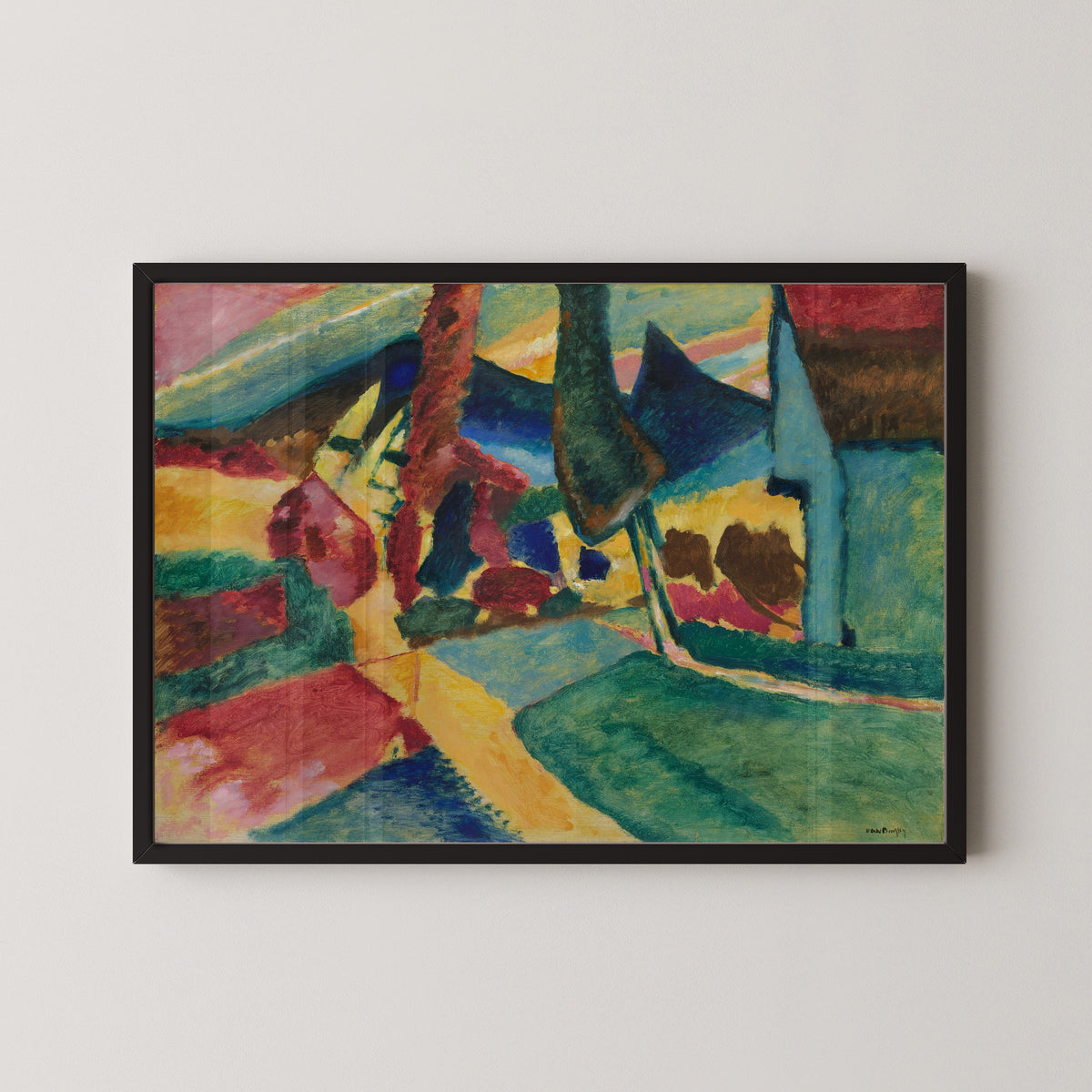 Wassily Kandinsky — Landscape with Two Poplars | Expressionist Fine Art Print