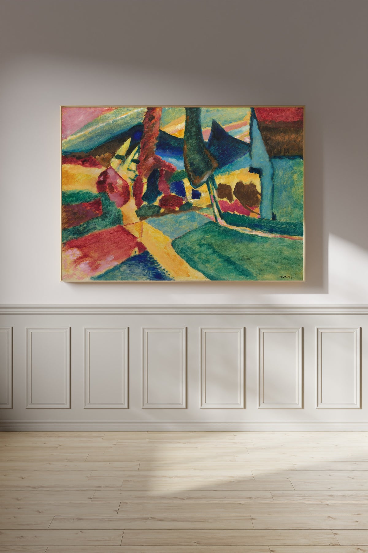 Wassily Kandinsky — Landscape with Two Poplars | Expressionist Fine Art Print