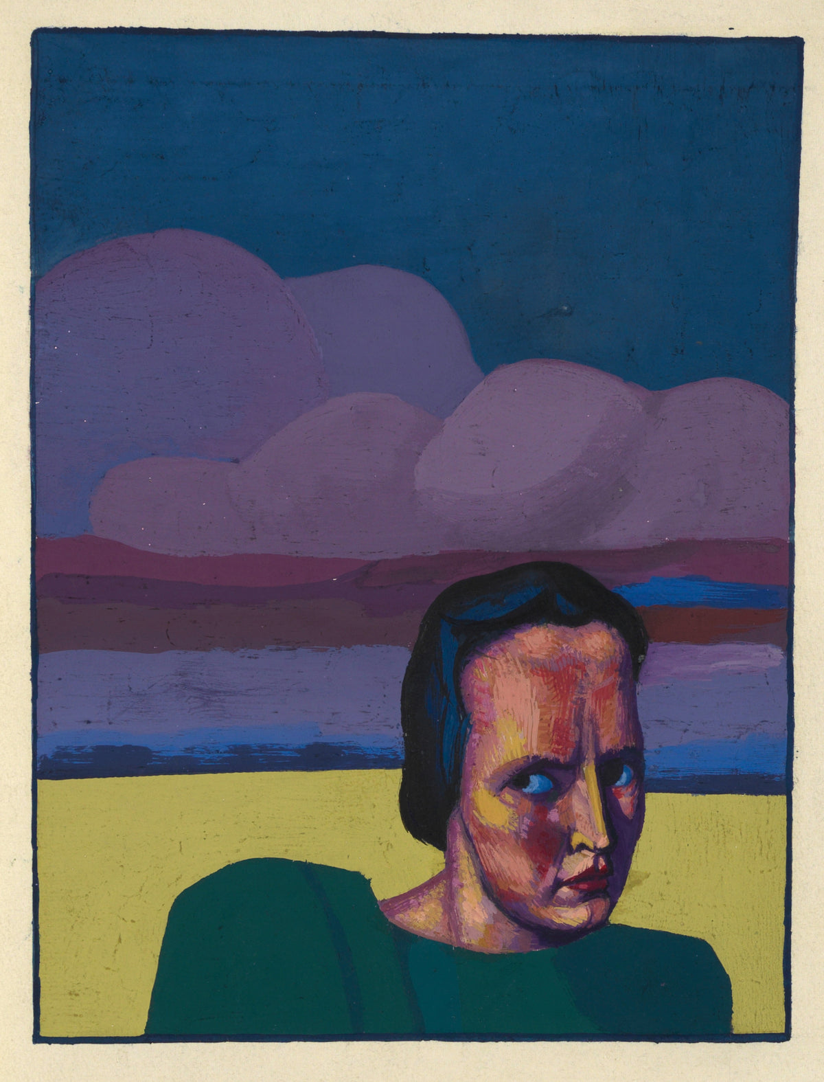 Karl Wiener — Karfreitag (Good Friday, Female Portrait) | Expressionist Art Print