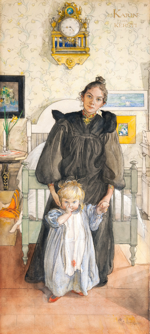 Carl Larsson — Karin and Kersti | Swedish Watercolour Print