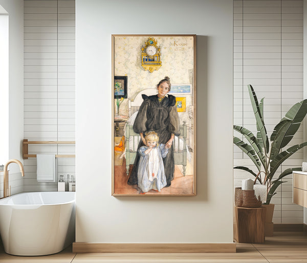 Carl Larsson — Karin and Kersti | Swedish Watercolour Print