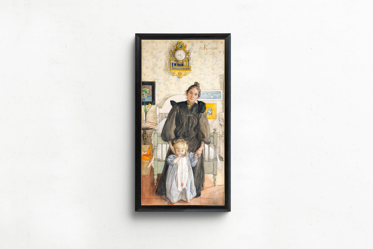 Carl Larsson — Karin and Kersti | Swedish Watercolour Print