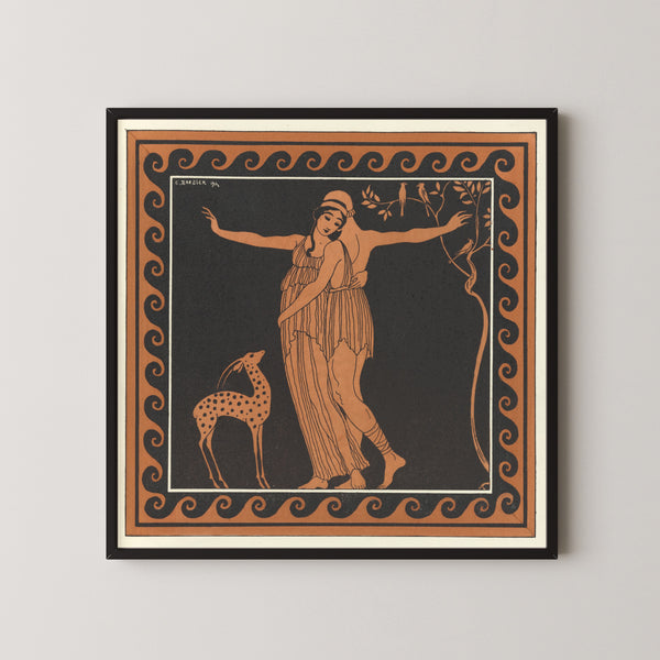 George Barbier — Karsavina and Nijinsky in Daphnis and Chloe | Art Deco Print