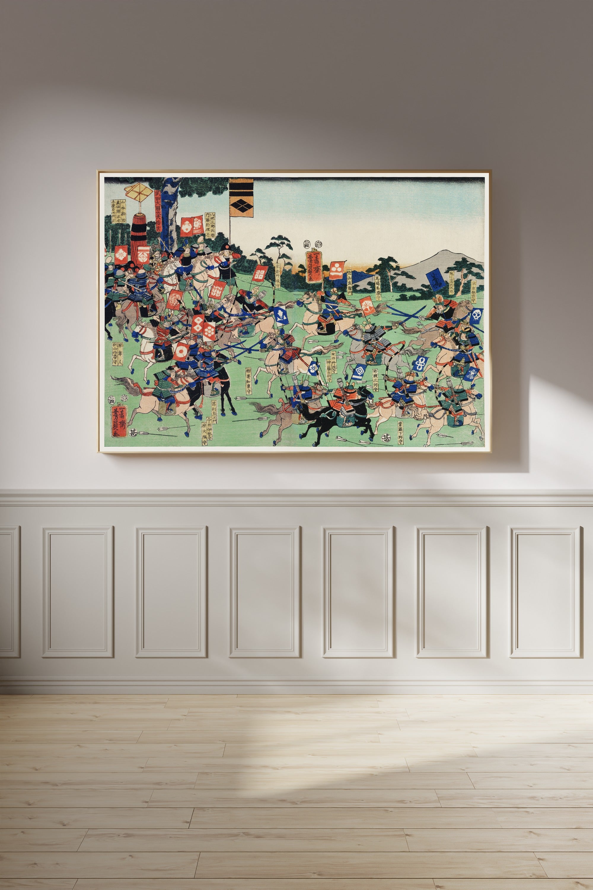 Utagawa Kuniyoshi — Battle of Kawanakajima | Japanese Woodblock Print (Ukiyo-e)