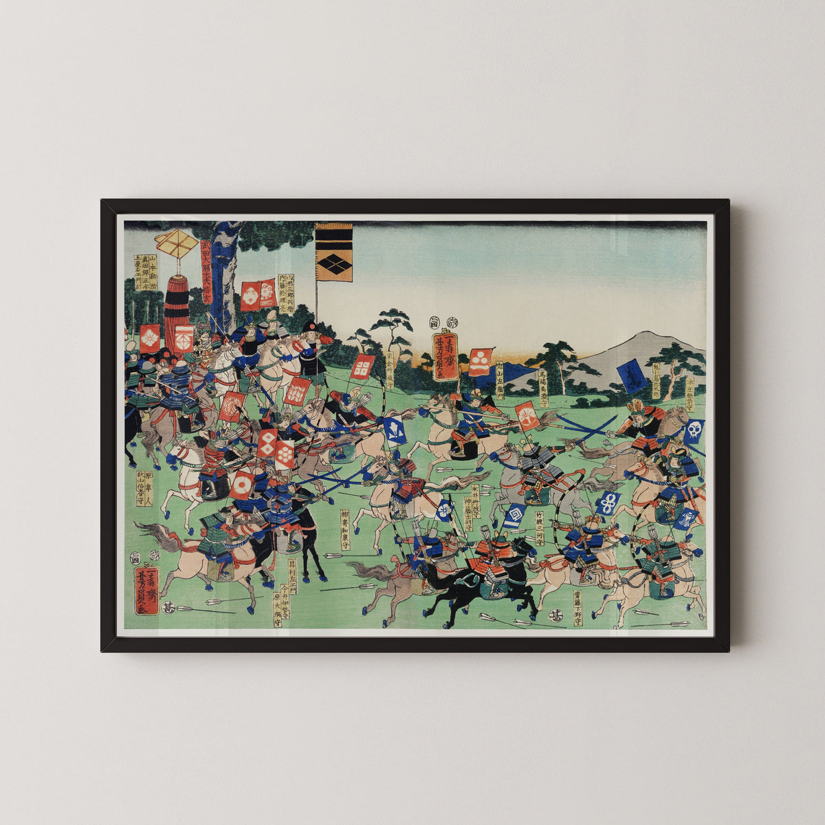 Utagawa Kuniyoshi — Battle of Kawanakajima | Japanese Woodblock Print (Ukiyo-e)