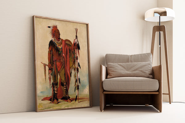 George Catlin — Kee-o-kúk, The Watchful Fox, Chief of the Tribe | Western Art Print