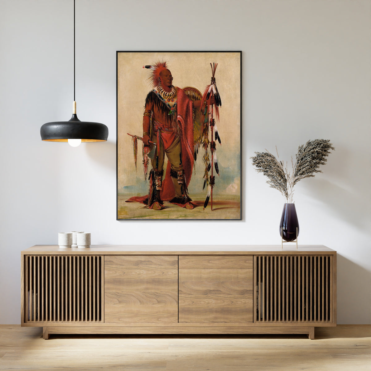 George Catlin — Kee-o-kúk, The Watchful Fox, Chief of the Tribe | Western Art Print