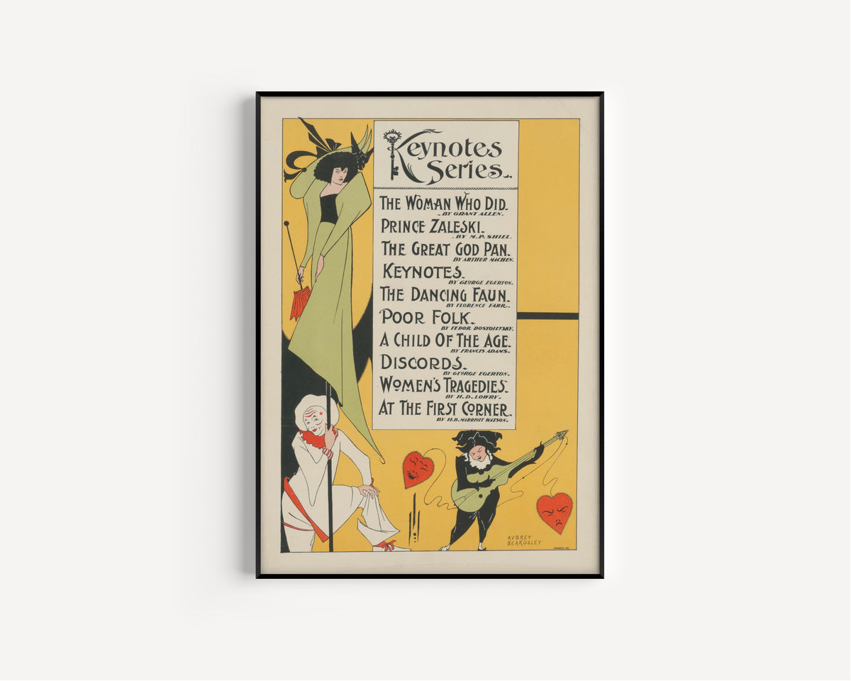 Aubrey Beardsley — Keynotes Series | Art Nouveau Poster Print