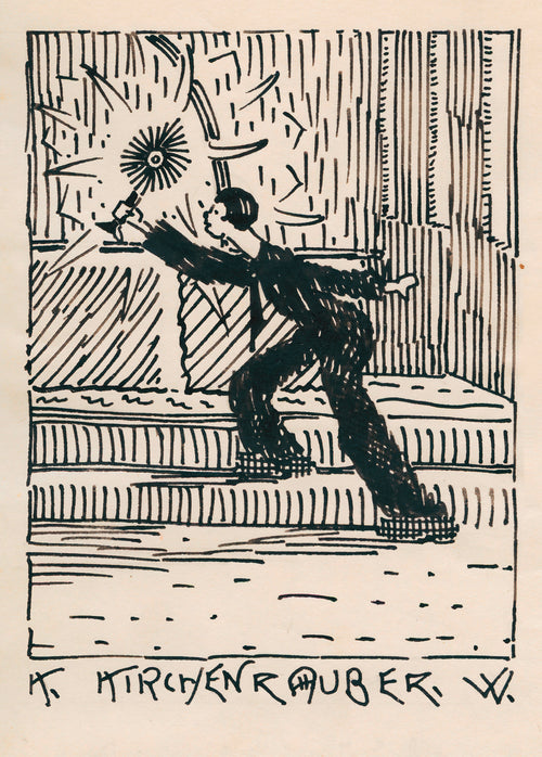 Karl Wiener — Kirchenräuber (Church Robber) | Modernist Illustration Print