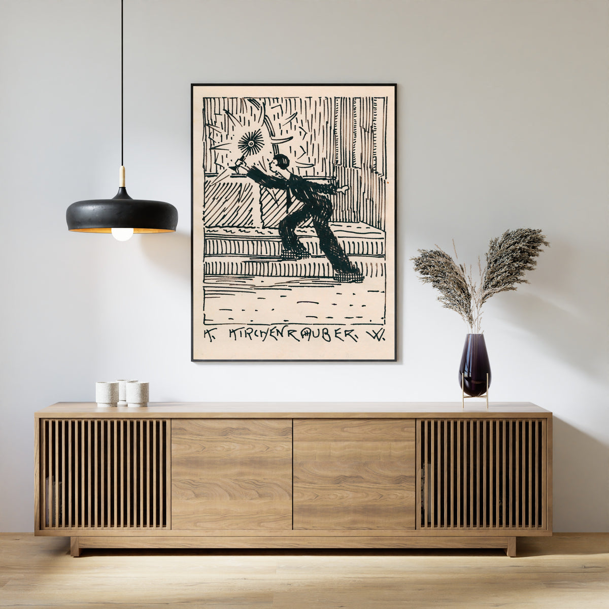Karl Wiener — Kirchenräuber (Church Robber) | Modernist Illustration Print