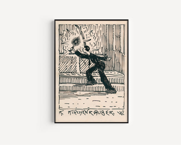 Karl Wiener — Kirchenräuber (Church Robber) | Modernist Illustration Print