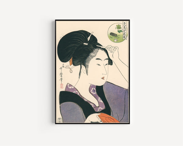 Kitagawa Utamaro — Five Beauties in a Contest of Attractiveness | Japanese Woodblock Print (Ukiyo-e)