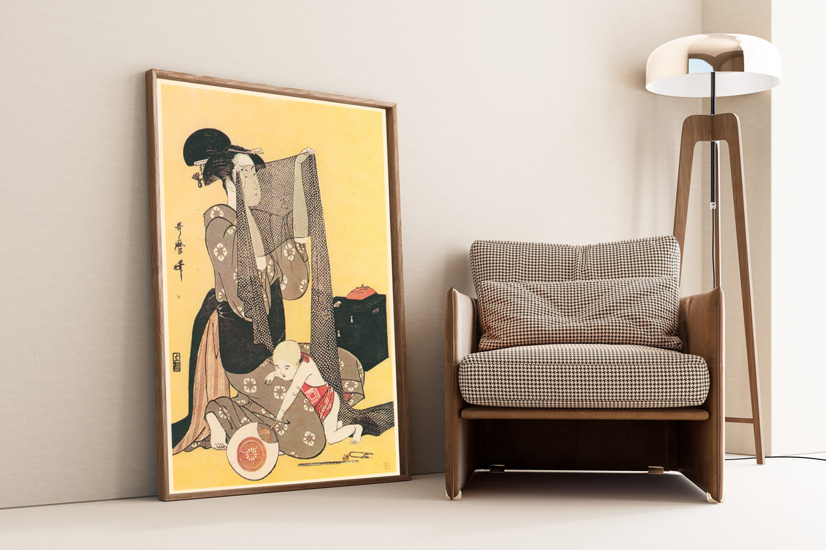 Kitagawa Utamaro — Needlework | Japanese Woodblock Print (Ukiyo-e)