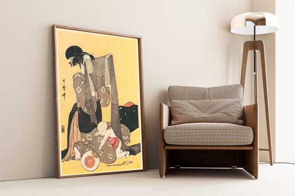 Kitagawa Utamaro — Needlework | Japanese Woodblock Print (Ukiyo-e)