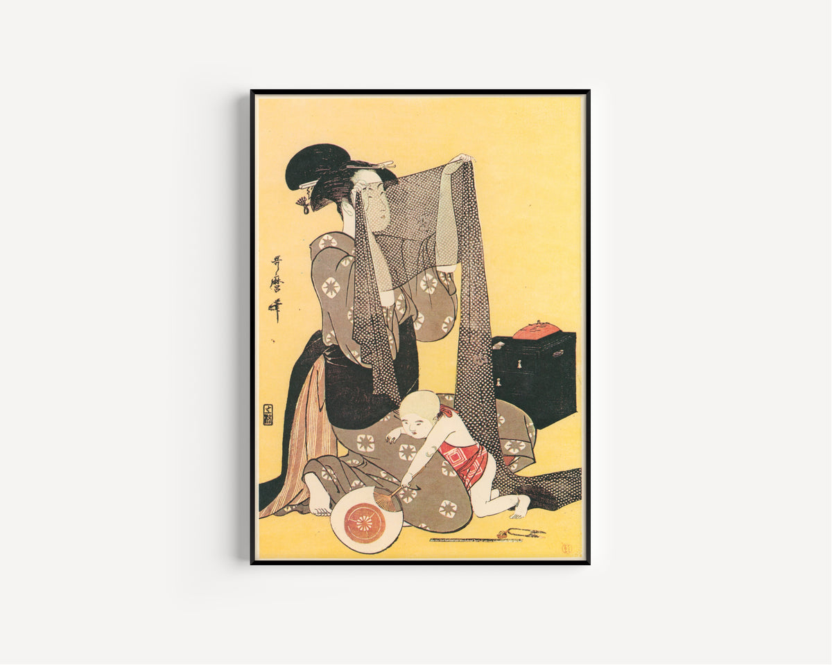 Kitagawa Utamaro — Needlework | Japanese Woodblock Print (Ukiyo-e)