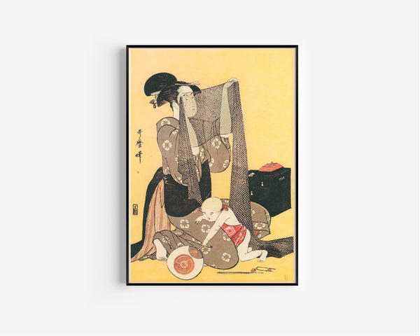 Kitagawa Utamaro — Needlework | Japanese Woodblock Print (Ukiyo-e)