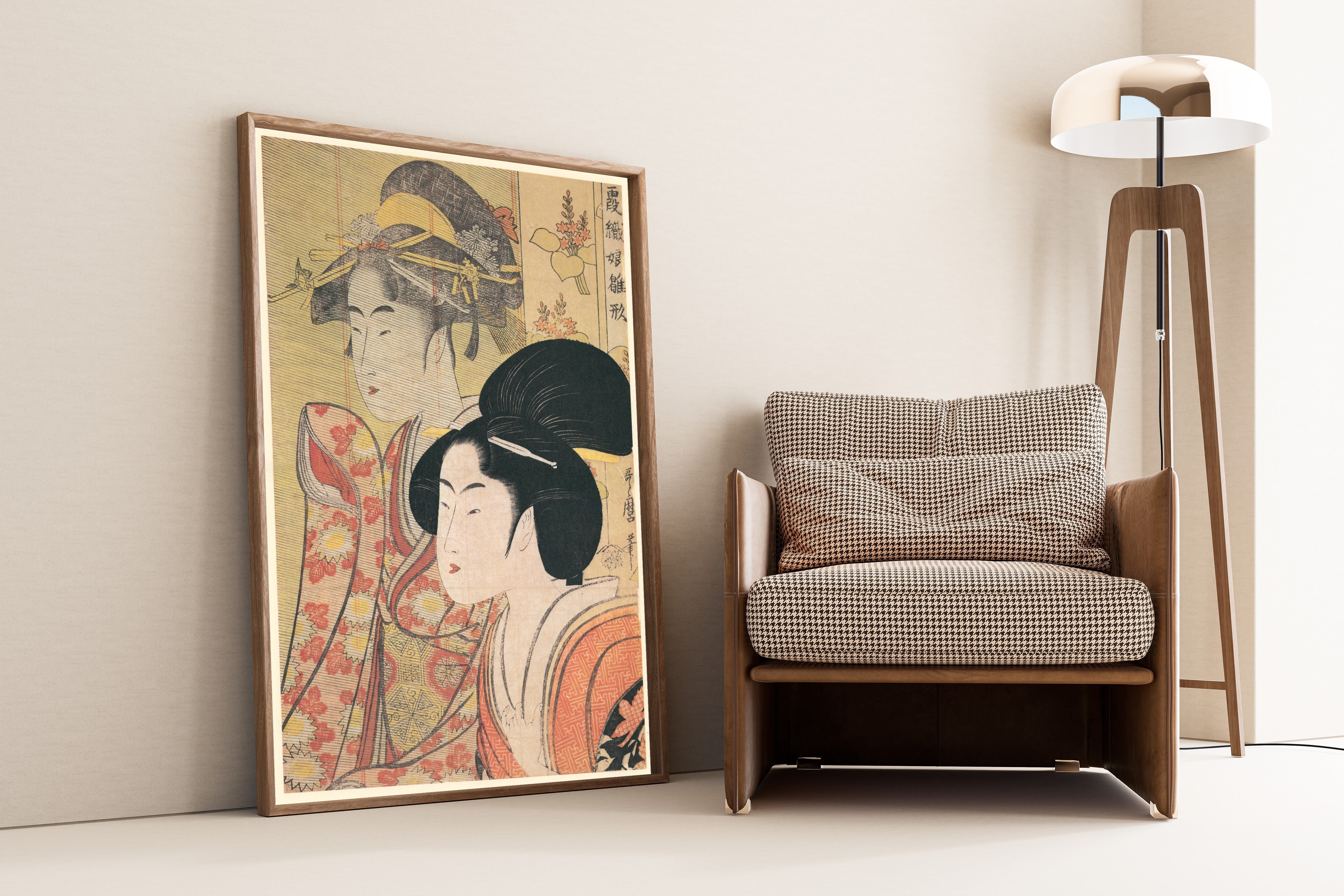 Kitagawa Utamaro — Reed Blind | Japanese Woodblock Print (Ukiyo-e)