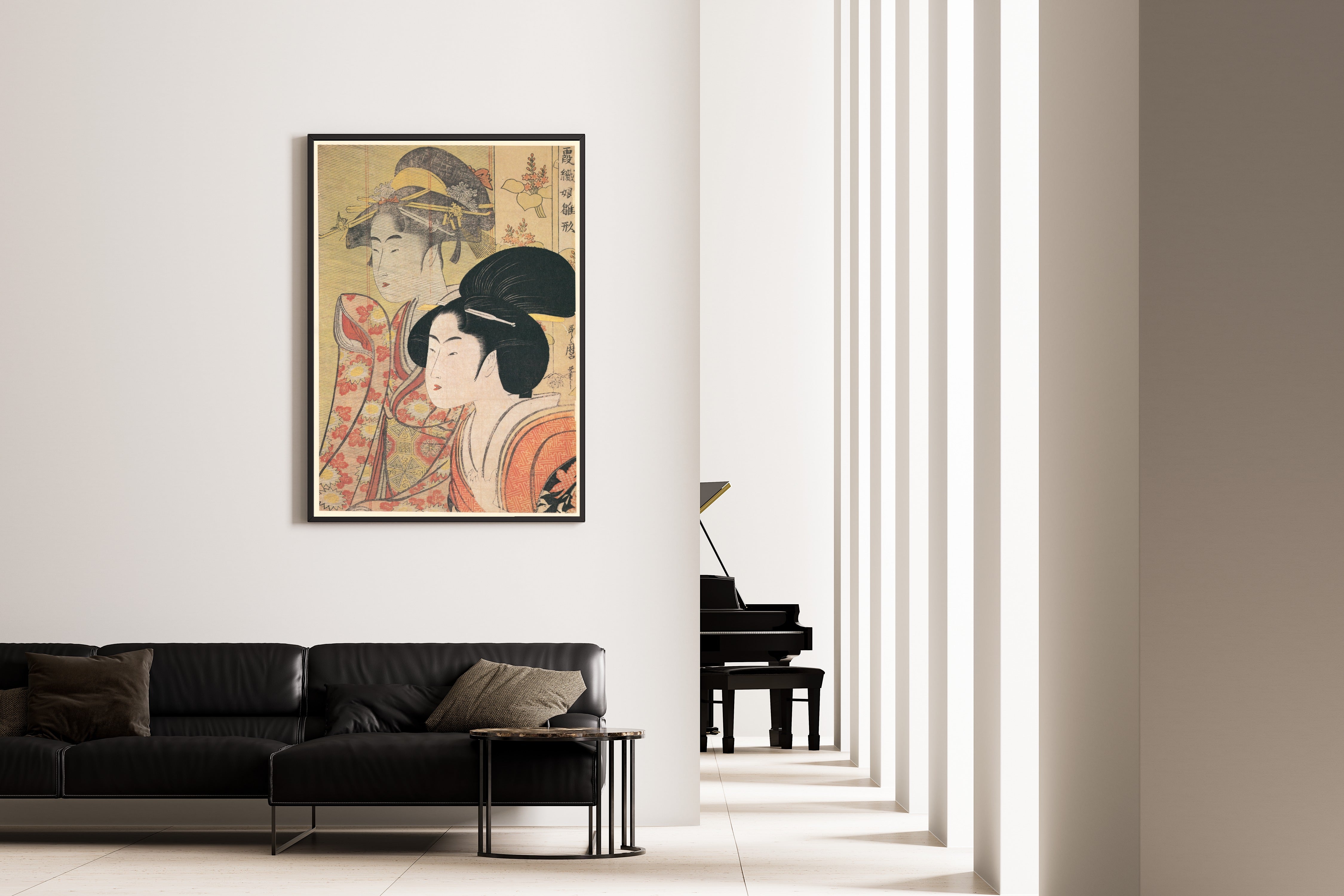 Kitagawa Utamaro — Reed Blind | Japanese Woodblock Print (Ukiyo-e)