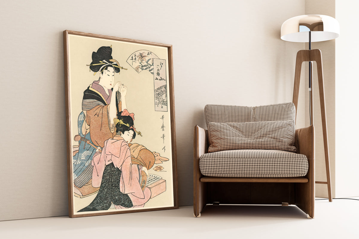 Kitagawa Utamaro — Six Beauties of Edo | Japanese Woodblock Print (Ukiyo-e)