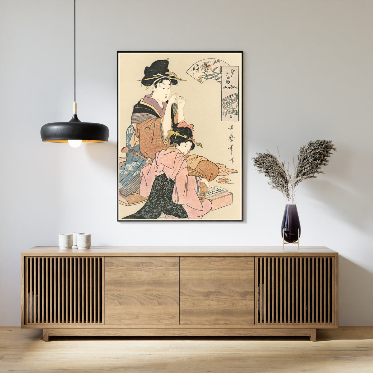 Kitagawa Utamaro — Six Beauties of Edo | Japanese Woodblock Print (Ukiyo-e)