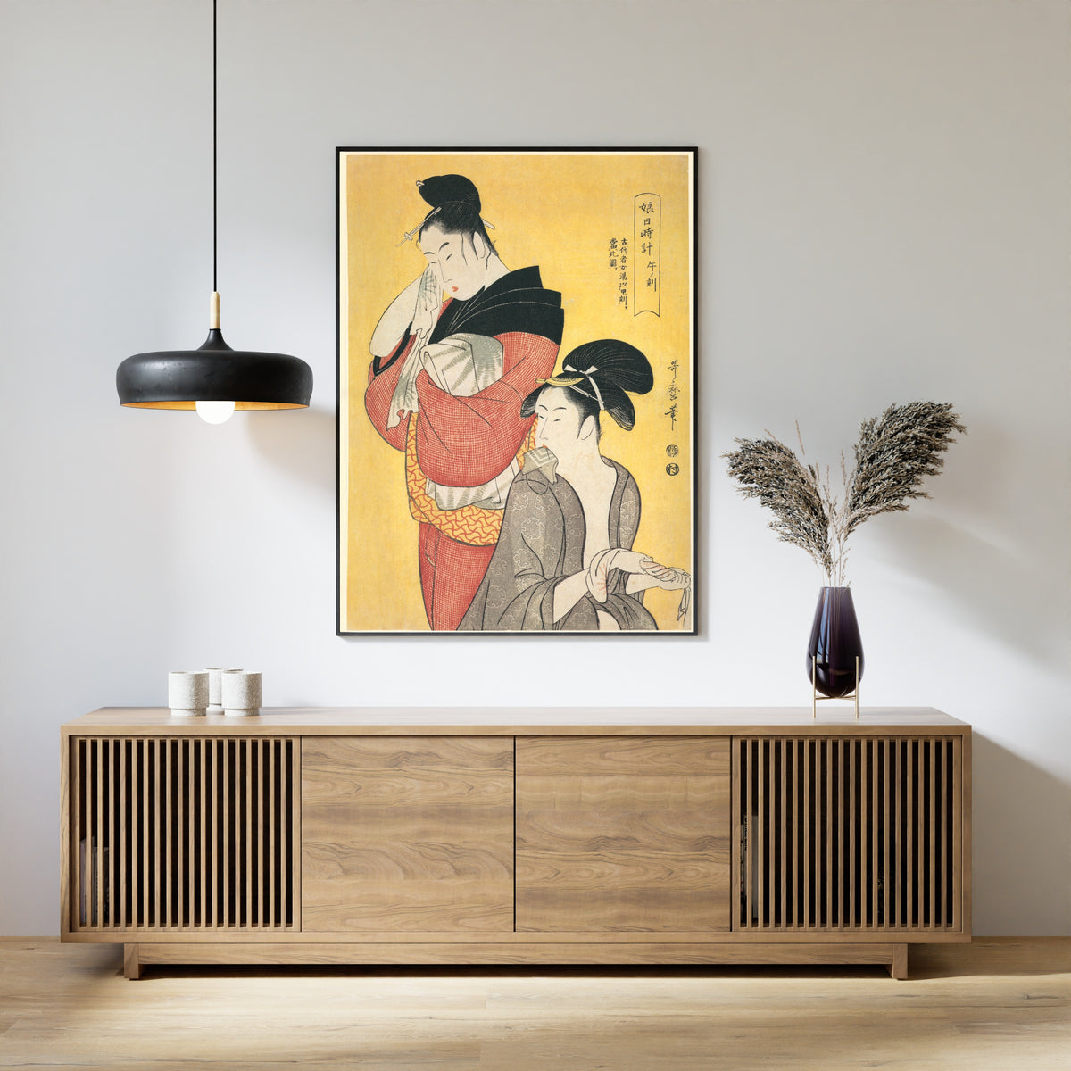 Kitagawa Utamaro — The Hour of the Horse | Japanese Woodblock Print (Ukiyo-e)