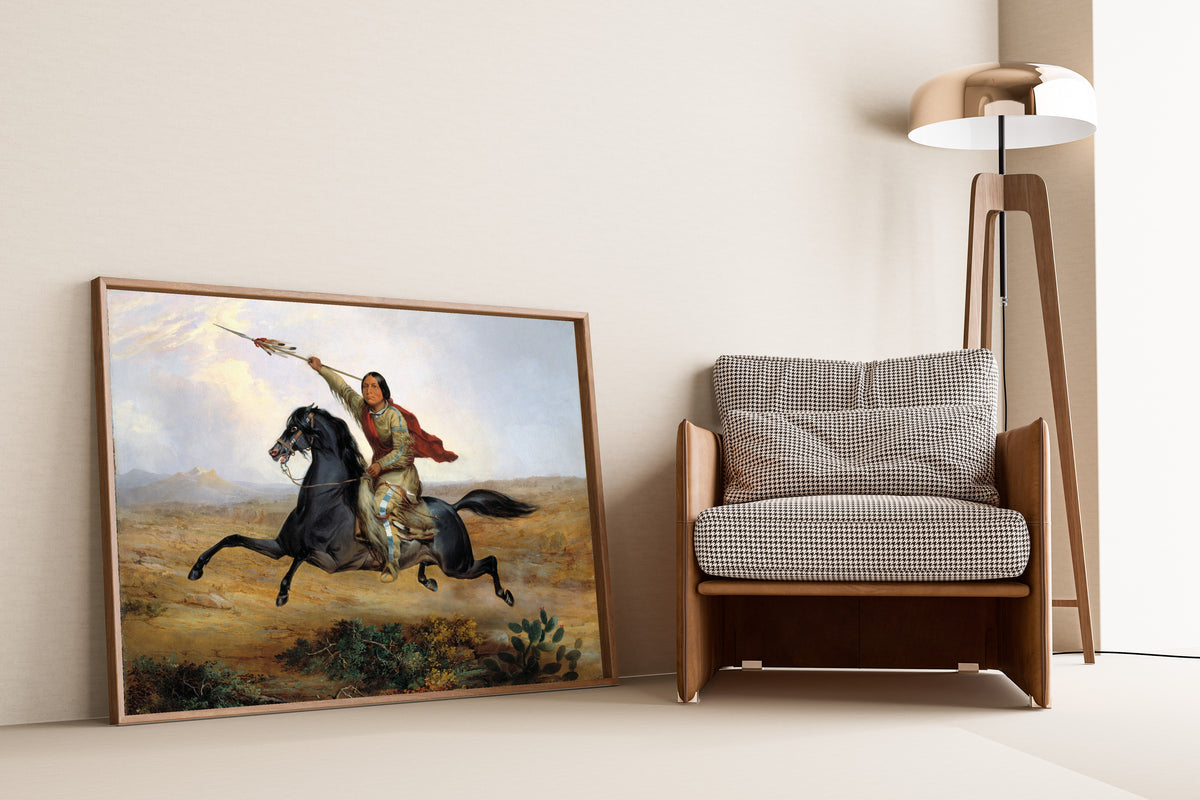 John Mix Stanley — Ko-rak-koo-kiss, a Towoccono Warrior | Western Art Print