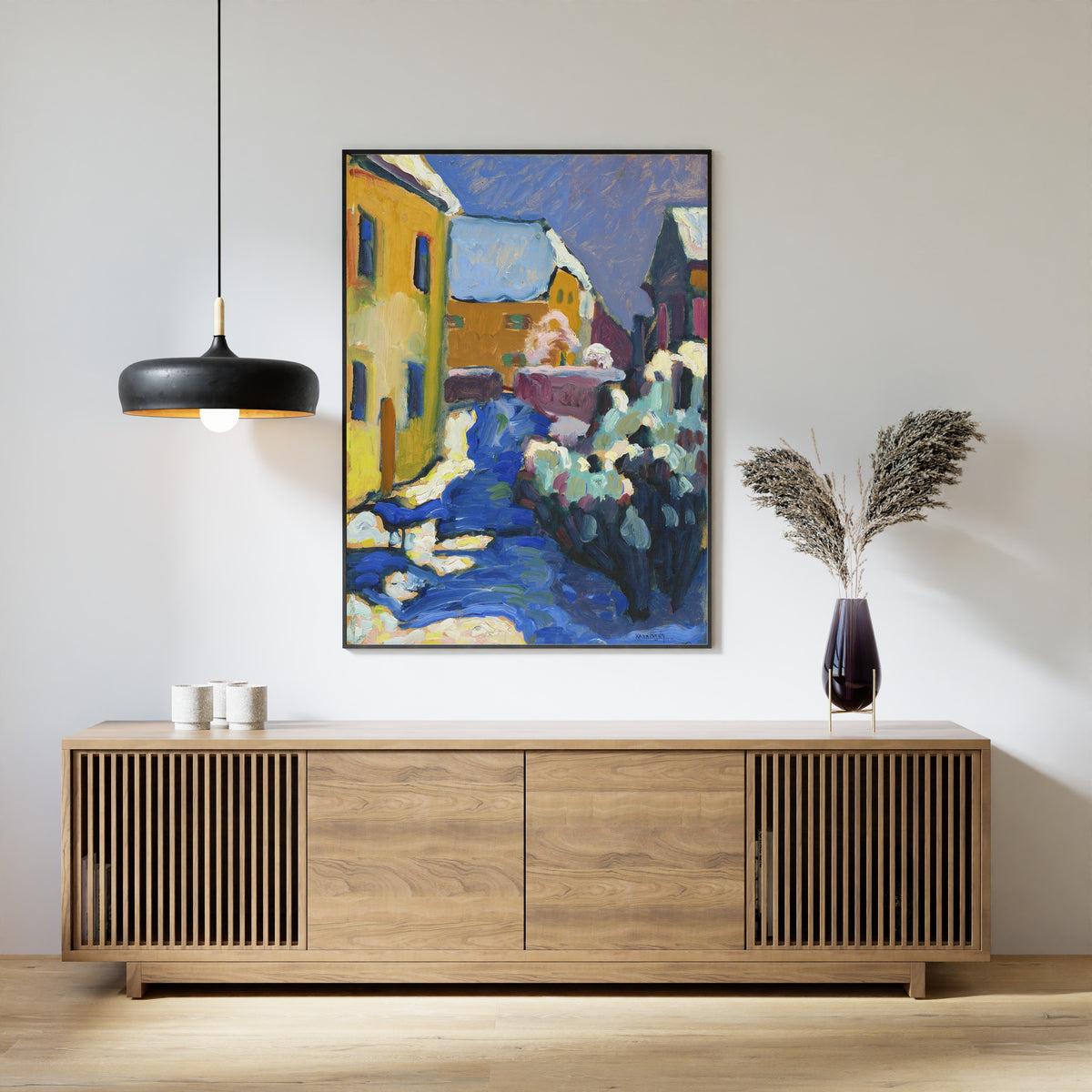 Wassily Kandinsky — Kochel - Cemetery and Vicarage | Expressionist Fine Art Print