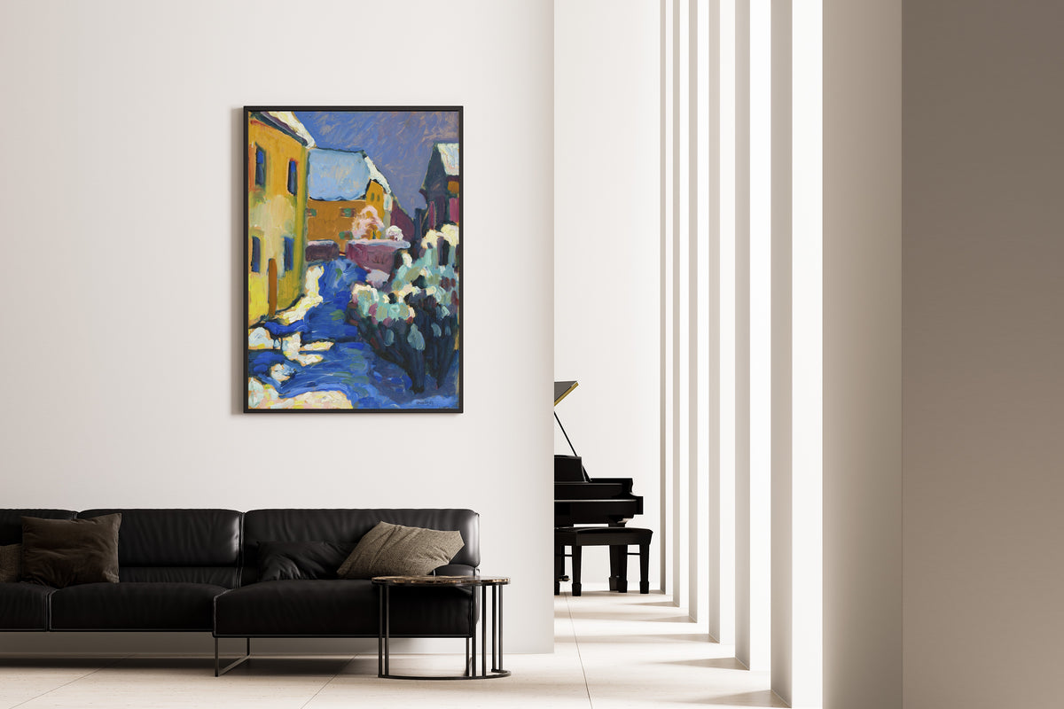 Wassily Kandinsky — Kochel - Cemetery and Vicarage | Expressionist Fine Art Print