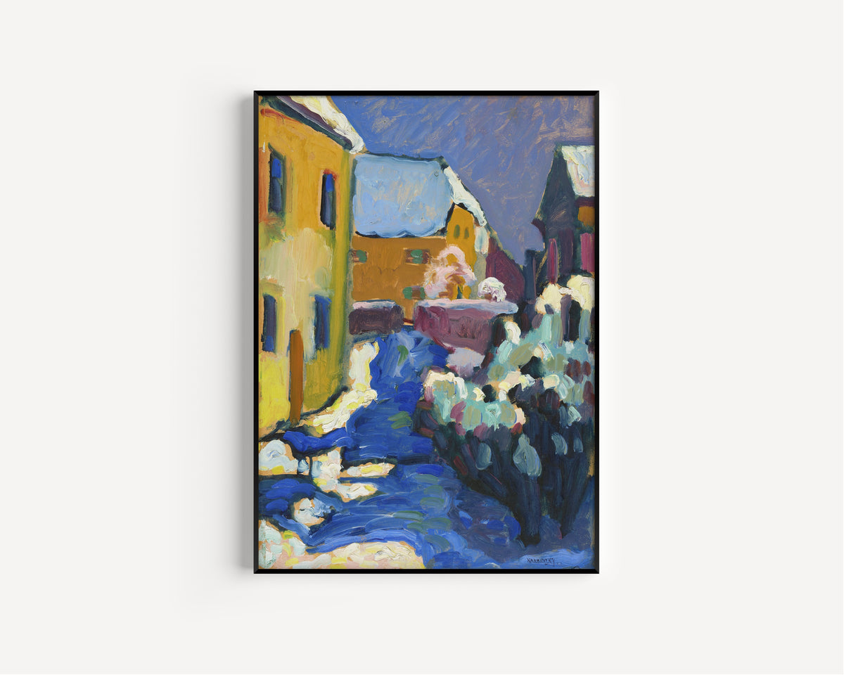 Wassily Kandinsky — Kochel - Cemetery and Vicarage | Expressionist Fine Art Print